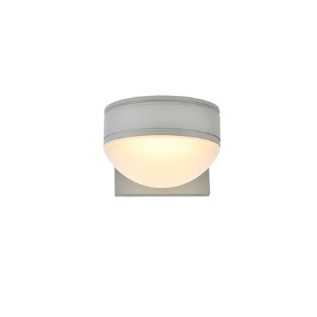 Living District Raine Integrated Led Wall Sconce In Silver LDOD4014S